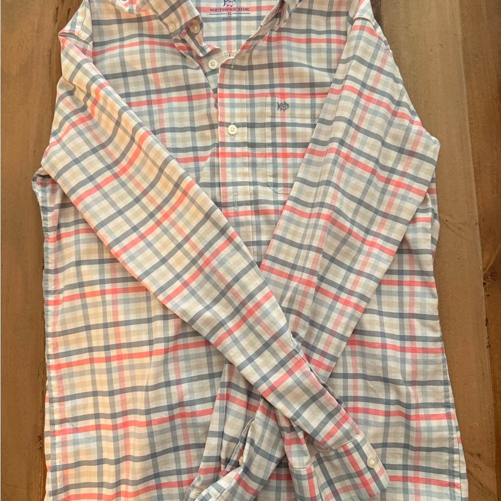 Southern Tide Multicolor Checkered Shirt